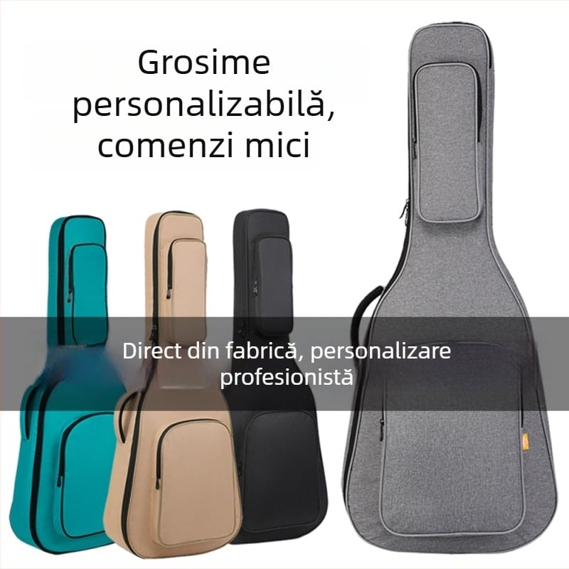 Geantă pentru chitară Flowing Cup, PVC, cu căptușeală Oxford și curea de umăr curbată