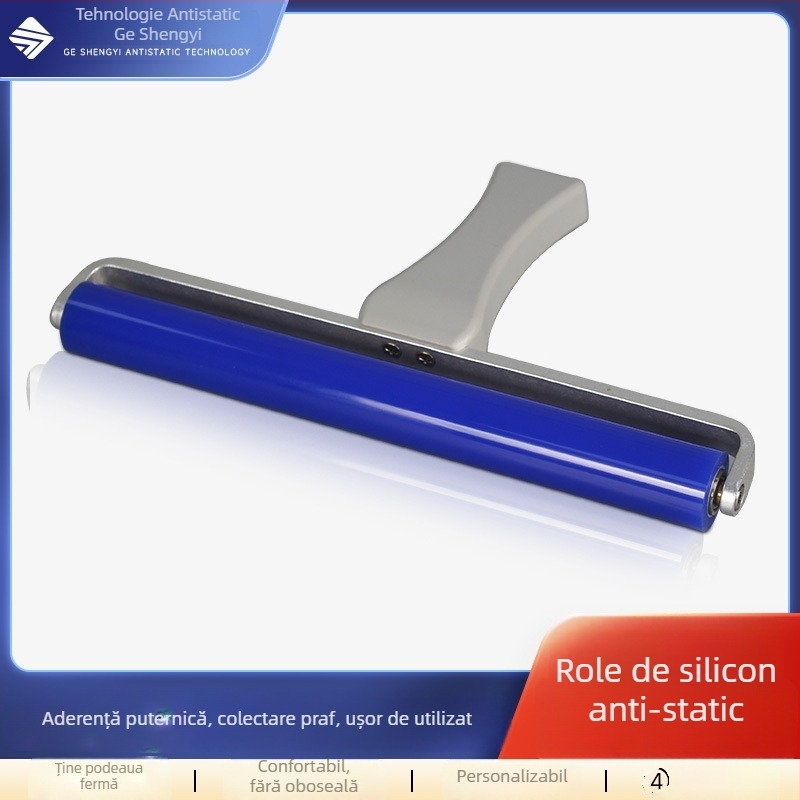 Rola din silicon, fără alimentare, pentru eliminarea prafului în spațiile curate ale fabricii electronice, personalizabilă.