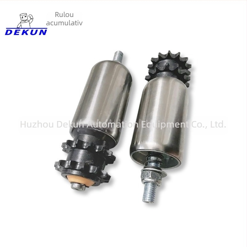 Dekun transportor cu cilindru fără motor; materiale din țevi: oțel inoxidabil și oțel carbon; potrivit pentru logistică, industrie alimentară, depozite și rafturi
