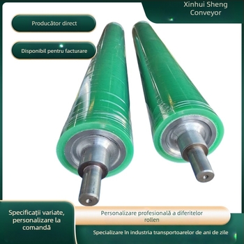 Rulare nealimentată personalizată, oțel inoxidabil, acoperire din cauciuc, PVC cu dinți dubli, diametre personalizate tambur și ax, lungimea tubului