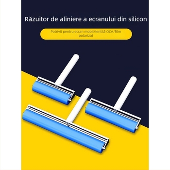 Deer Fairy unealtă pentru protecția ecranului telefonului cu roller de presiune, cilindru de silicon pentru îndepărtarea prafului, OCA adeziv uscat, ecran polarizat, rotiță de împingere manuală