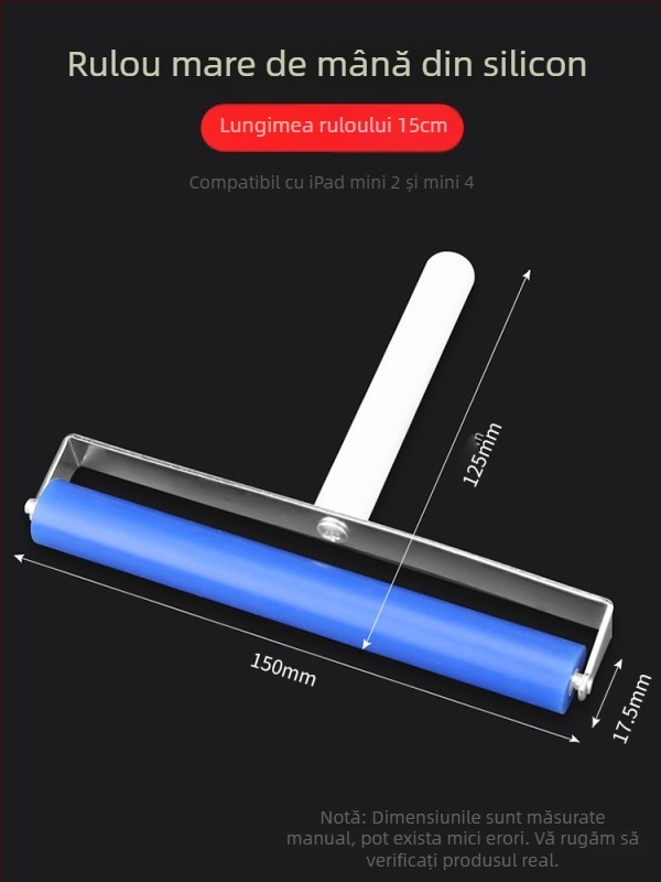 Deer Fairy unealtă pentru protecția ecranului telefonului cu roller de presiune, cilindru de silicon pentru îndepărtarea prafului, OCA adeziv uscat, ecran polarizat, rotiță de împingere manuală
