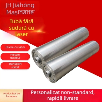 Rulă nemotorizată cu țeavă fără sudură, din oțel inoxidabil, marca Jiahong, pentru linii de asamblare și transportoare