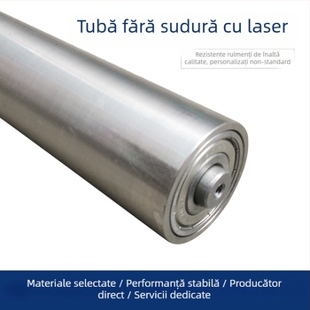 Rulă nemotorizată cu țeavă fără sudură, din oțel inoxidabil, marca Jiahong, pentru linii de asamblare și transportoare