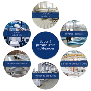 Rulă nemotorizată cu țeavă fără sudură, din oțel inoxidabil, marca Jiahong, pentru linii de asamblare și transportoare