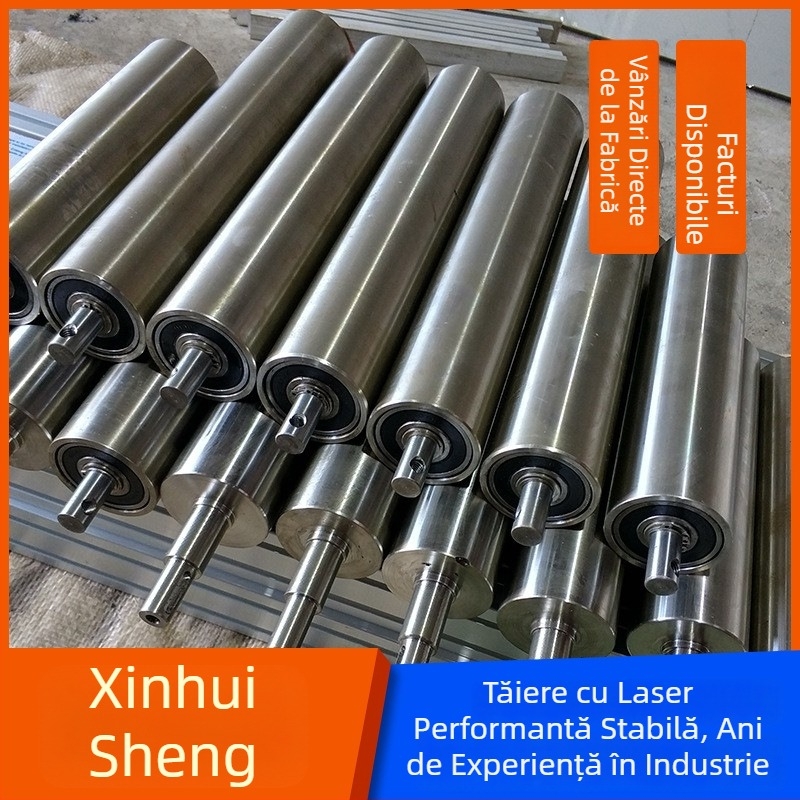 Rola transport din oțel inoxidabil cu acoperire de cauciuc galvanizat, dublu pinion, rigă principală și subordonată, personalizată