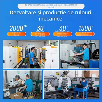 Rolă cu acoperire din cauciuc și nucleu din poliuretan pentru mașini și benzi transportoare, rezistentă la uzură, antiderapant, transmisie mecanică