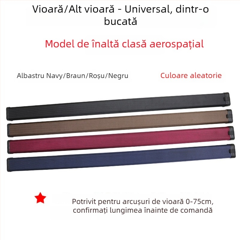 Geantă Violet pentru instrumente muzicale cu husă pentru arcușuri pentru vioară, violoncel și contrabass
