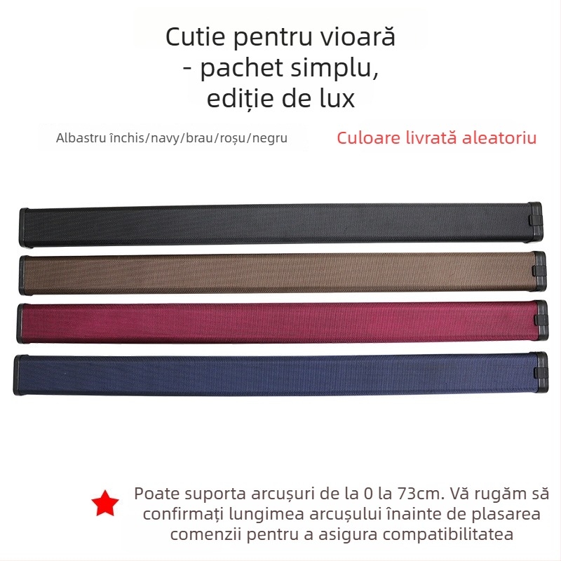 Geantă Violet pentru instrumente muzicale cu husă pentru arcușuri pentru vioară, violoncel și contrabass