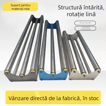 Raft de stocare pentru film rulant din oțel inoxidabil — cilindru/ax din oțel inoxidabil, potrivit pentru film rulant (Cilindru: oțel inoxidabil; Materialul cadrului: oțel inoxidabil; Domeniu de aplicație: film rulant)