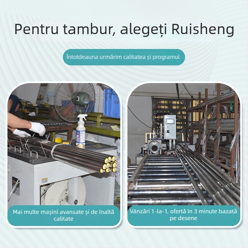 Role principale și acționate pentru linie de asamblare – țevi din oțel inoxidabil sau oțel carbon; rolă din oțel inoxidabil; variante galvanizate
