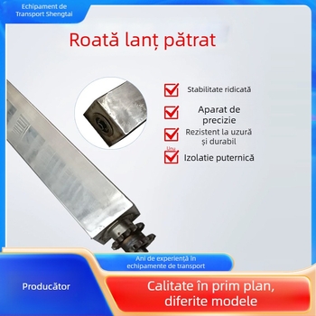 Rola pătrată pentru linie de asamblare – Țeavă din oțel inoxidabil sau oțel carbon, rolă pentru linia de transport