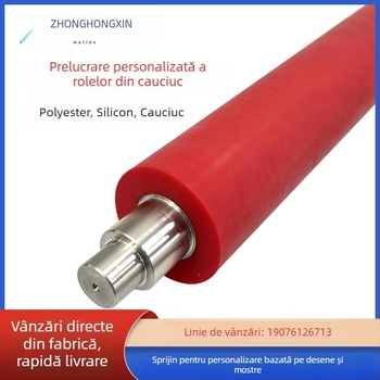 Rulă nealimentată, roată cu acoperire PU și cilindru din oțel carbon; rezistentă la uzură și la presiune, absorbție de șocuri și amortizare