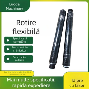 Rola din cauciuc poliuretan cu acoperire din cauciuc, rulou exterior, tub din oțel inoxidabil, diametru tambur personalizat, diametru ax personalizat