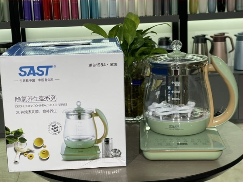 Health Pot cu corp din sticlă borosilicat de înaltă calitate, capacitate 1.5 L, 220V, 800W, control prin atingere