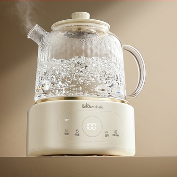 Ceainic de sănătate din sticlă borosilicată (Model YSH-P10R8 • Capacitate 1 L • Tensiune 220 V • Putere 500–1000 W)