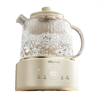 Ceainic de sănătate din sticlă borosilicată (Model YSH-P10R8 • Capacitate 1 L • Tensiune 220 V • Putere 500–1000 W)