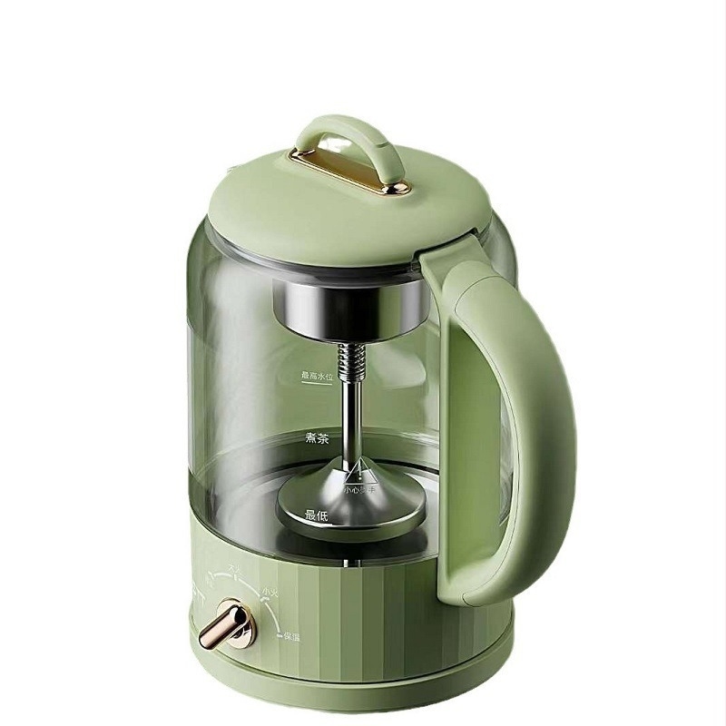 Ceainic pentru sănătate cu filtru, din sticlă borosilicată de înaltă calitate, model DSYSH-9901, capacitate 1–1,5 L, 220 V / 500–1000 W, termostat electronic