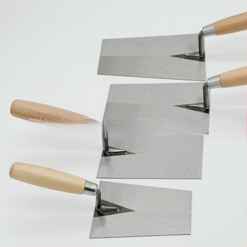 Cuțit pentru zidărie și mistrie din oțel carbon pentru decorare în construcții, grosime 1.0–1.4, lungime 150–200