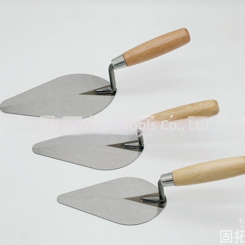 Cuțit pentru zidărie și mistrie din oțel carbon pentru decorare în construcții, grosime 1.0–1.4, lungime 150–200