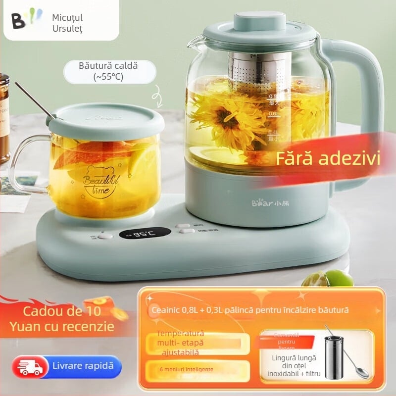 Bear Ceainic de sănătate YSH-P08G7 cu temperatură reglabilă, capacitate ≤1 L, 220V, 500–1000W