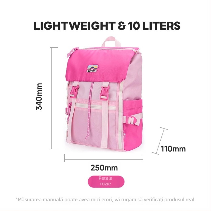 Rucsac pentru copii crossbody cu imprimeu ciupercă, poliester respirabil, design drăguț