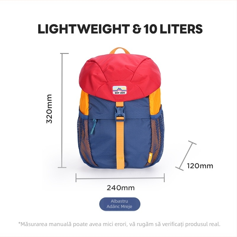 Rucsac pentru copii crossbody cu imprimeu ciupercă, poliester respirabil, design drăguț