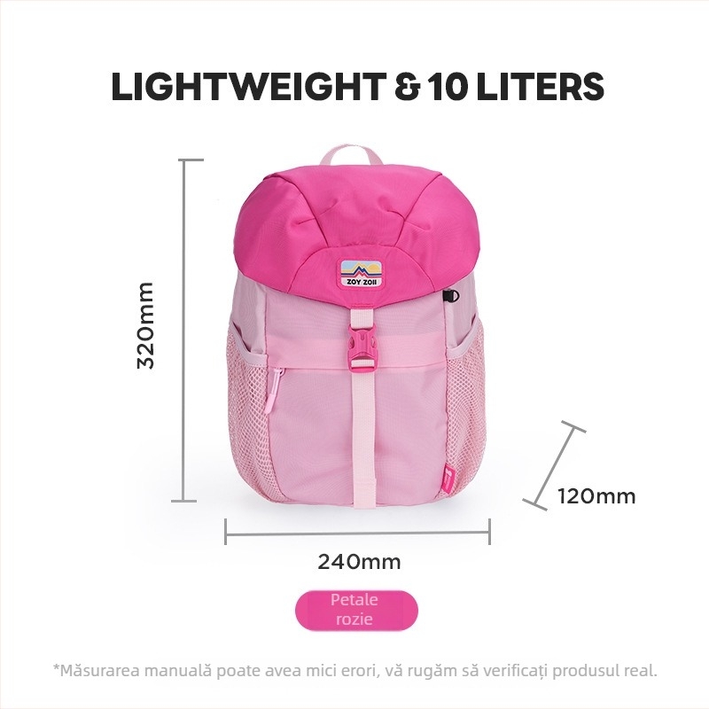 Rucsac pentru copii crossbody cu imprimeu ciupercă, poliester respirabil, design drăguț