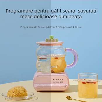 Health Pot, corp din sticlă borosilicată, 1 L, 220V, 500–1000W, Model F2