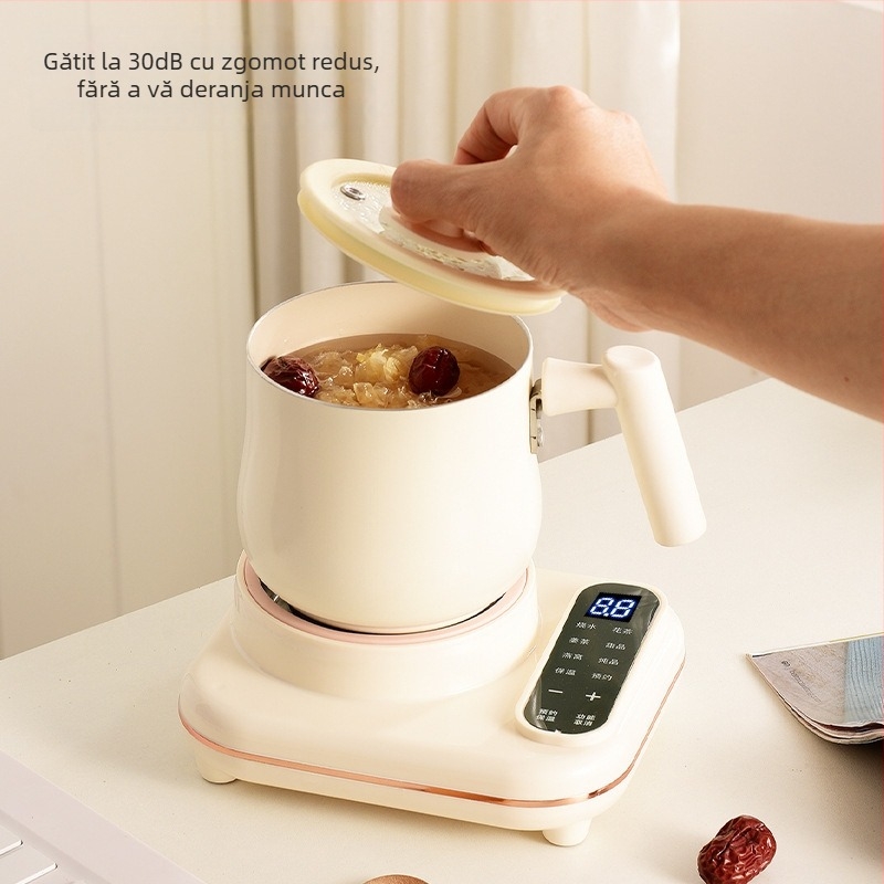 Ceainic electric compact pentru birou – ceai de flori, încălzire prin fund, 220V, <1000W, detașabil, protecție la uscarea și supraîncălzirea