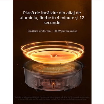 BRUNO Bxm101 3 L oală electrică cu vas interior din oțel inoxidabil, control mecanic, încălzire pe bază, izolație