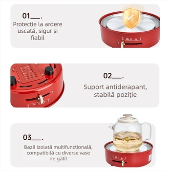 BRUNO Bxm101 3 L oală electrică cu vas interior din oțel inoxidabil, control mecanic, încălzire pe bază, izolație