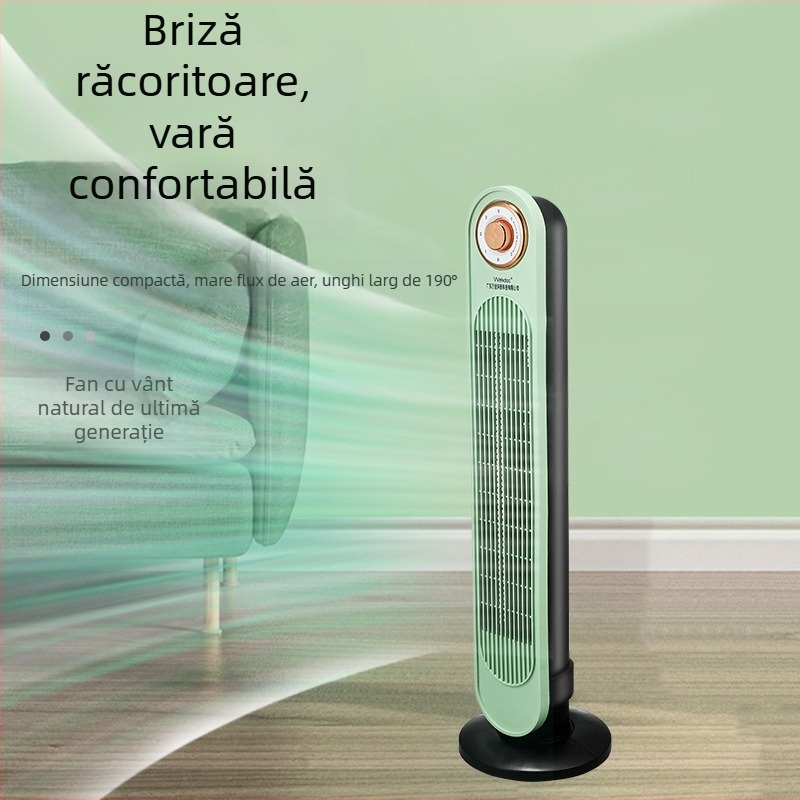 Ventilator fără palete pentru uz casnic, circulația aerului, vânt natural, 3 trepte, 220V, 45W, potrivit pentru 31–40 m²