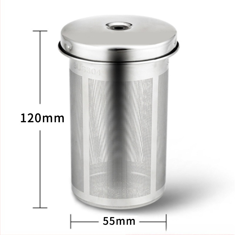 Ceainic pentru sănătate cu filtru de rețea din oțel inoxidabil 304, corp din oțel inoxidabil, vas interior din sticlă, capacitate 1,5–2 L, putere 500–1000 W