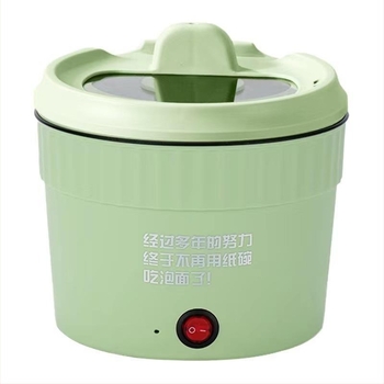 JMC-15 Oală electrică compactă pentru noodles, 1 persoană, capacitate până la 2 L, interior ceramic antiaderent, control mecanic cu buton, abur rapid