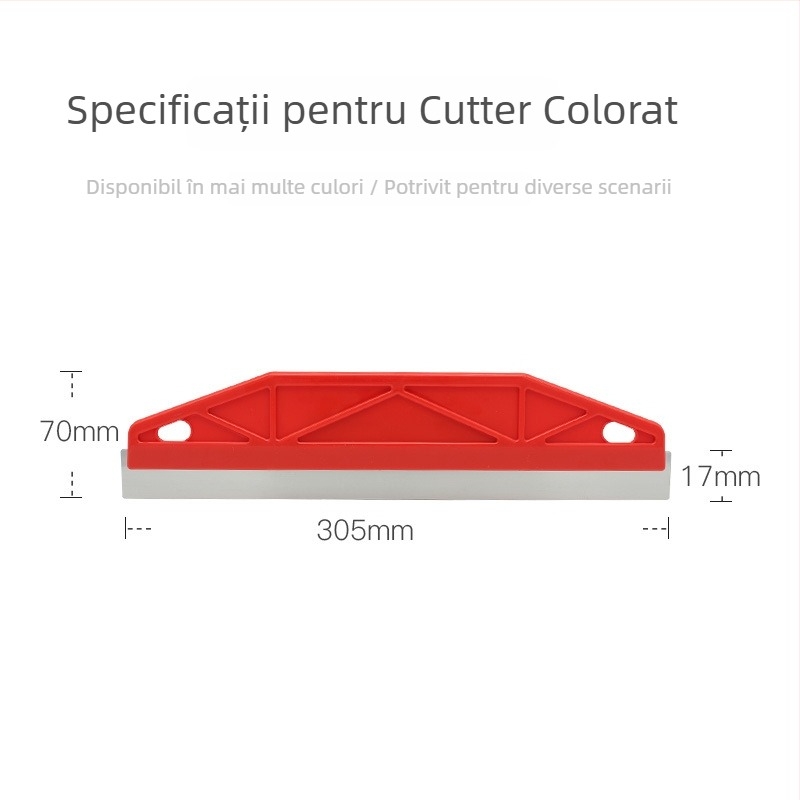 Set cuțite de glet cu mâner din plastic, tip lamă plată, din oțel ABS inoxidabil (pentru decorarea clădirilor)