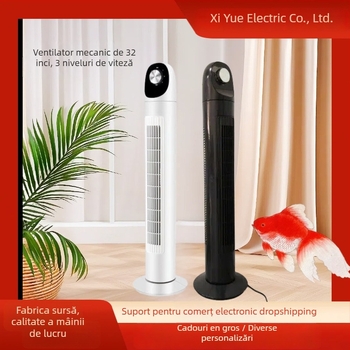 Ventilator vertical fără palete pentru casă — 45W, 220V, 50Hz, 3 moduri de aer (Natural, Sleep, Normal), temporizator 2–8 ore