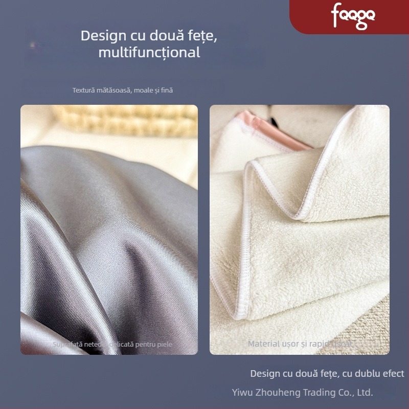 Șapcă pentru uscat părul, cu două straturi – antibacteriană, uscare rapidă; pentru femei; greutate 140–169 g; brand FQQGQ, model A4406