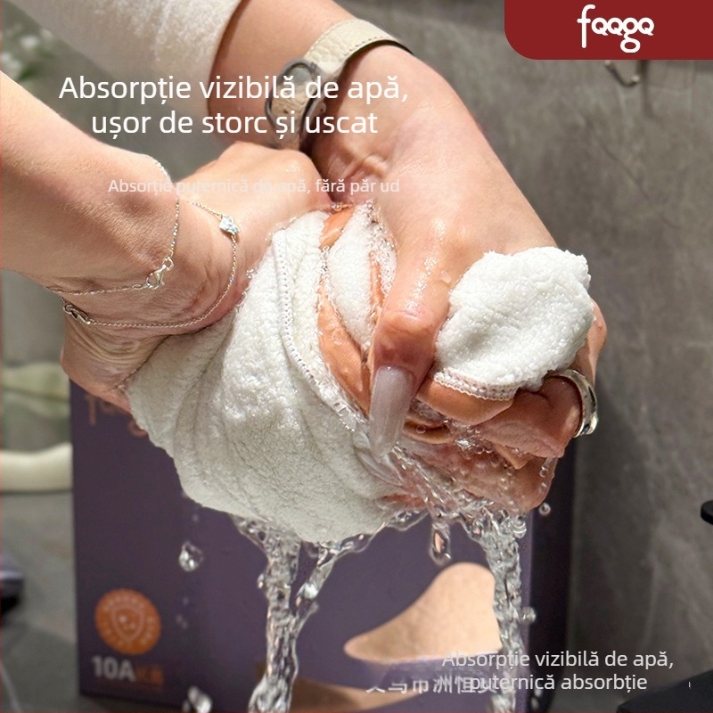 Șapcă pentru uscat părul, cu două straturi – antibacteriană, uscare rapidă; pentru femei; greutate 140–169 g; brand FQQGQ, model A4406