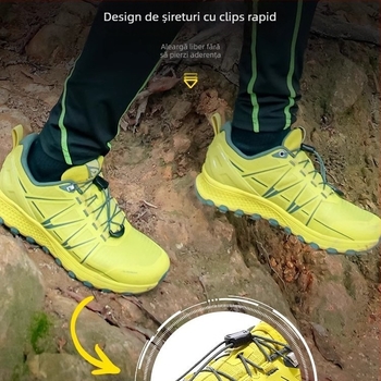 Pantofi de alergare cross-country, pentru toate terenurile, unisex, talpă exterioară antiderapantă, talpă intermediară EVA