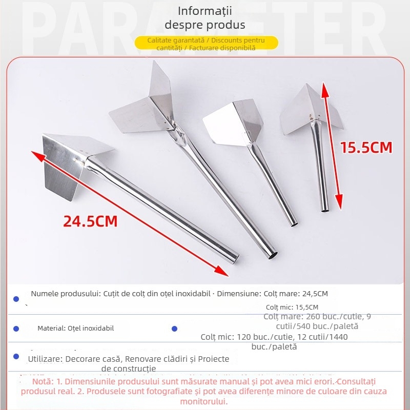 Spatulă unghi Yin-Yang din oțel inoxidabil, multifuncțională