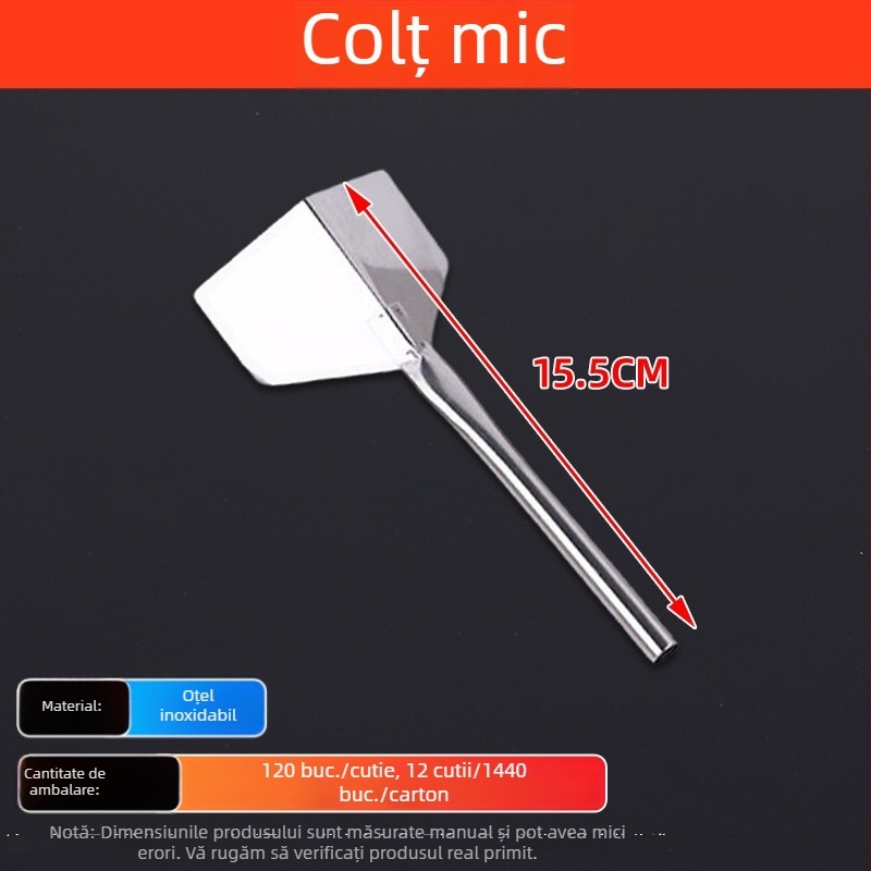 Spatulă unghi Yin-Yang din oțel inoxidabil, multifuncțională