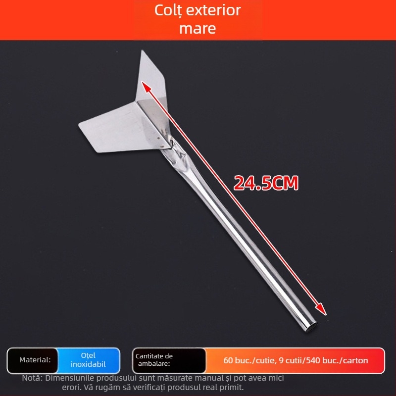 Spatulă unghi Yin-Yang din oțel inoxidabil, multifuncțională