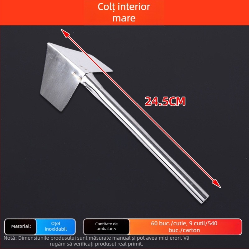 Spatulă unghi Yin-Yang din oțel inoxidabil, multifuncțională