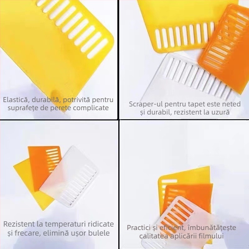 Racletă din plastic, cu un singur strat, pentru pereți și suprafețe auto, chit și tăiere tapet