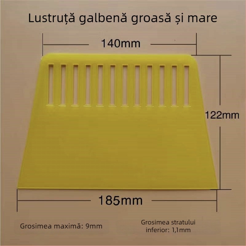 Racletă din plastic, cu un singur strat, pentru pereți și suprafețe auto, chit și tăiere tapet