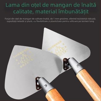 Lu Feng mistrie zidarie, cu formă de piersică, mare, lungime 200 mm, grosime 1 mm