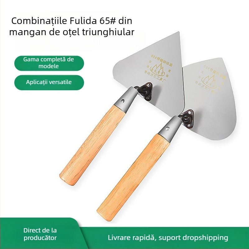 Lu Feng mistrie zidarie, cu formă de piersică, mare, lungime 200 mm, grosime 1 mm