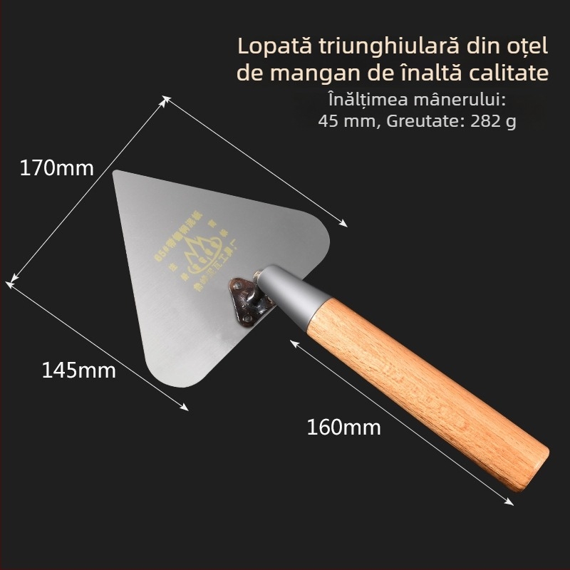 Lu Feng mistrie zidarie, cu formă de piersică, mare, lungime 200 mm, grosime 1 mm