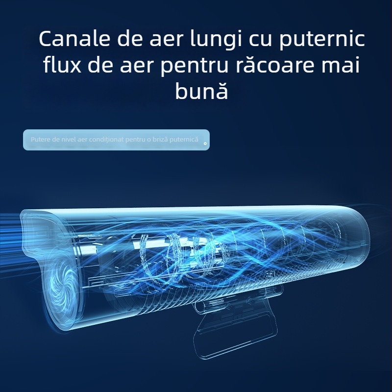 Ventilator clip-on fără palete, cu purificator de aer și ioni negativi, control prin cablu, 4 viteze, 5V 5W